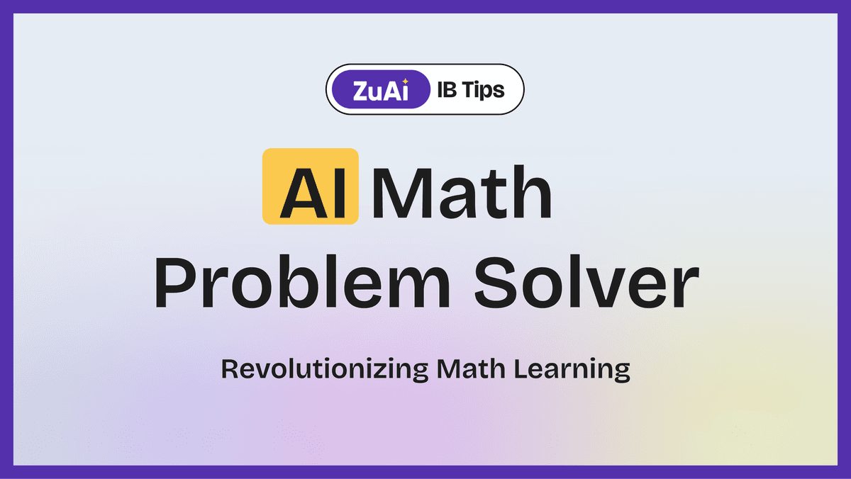 AI Math Problem Solver: Revolutionizing Math Learning